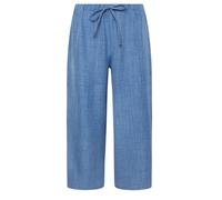 M&co Petite Linen Look Culottes In Blue Blue 10S
