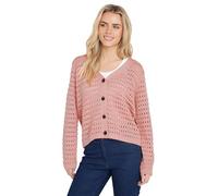 Petite Crochet Cardigan M&Co Light Pink 12-14