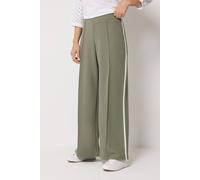 M&Co Women's Petite Pintuck Trousers in Light Khaki | Size: 10 M&Co Light Khaki 10