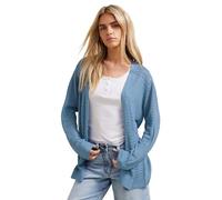 M&Co Petite Pointelle Detail Cardigan - Women's Blue