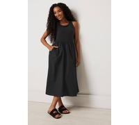 M&Co Women's Petite Sleeveless Midi Dress in Black | Size: 12 M&Co Black 12