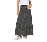 M&Co Petite Spot Print Maxi Skirt - Women's Black