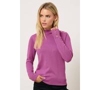 M&co Petite Turtle Neck Jumper In Purple Purple 12-14