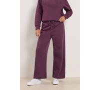 M&Co Women's Petite Wide Leg Joggers in Purple | Size: 14 M&Co Purple 14