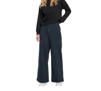 M&Co Women's Petite Wide Leg Joggers in Blue | Size: 10 M&Co Blue 10