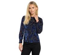 Petite Velvet Top M&Co Blue 12