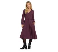 M&Co Petites Petite Berry Animal Print Wrap Dress - Women's Purple