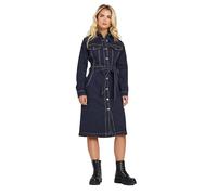 M&Co Petites Petite Blue Denim Shirt Dress - Women's