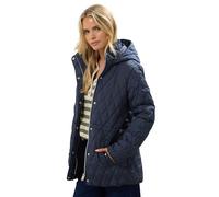 M&Co Petites Petite Blue Diamond Quilted Jacket - Women's