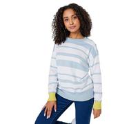 M&Co Petites Petite Blue & Grey Striped Jumper - Women's