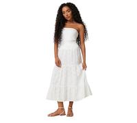 M&Co Petites Petite Broderie Tiered Skirt - Women's White