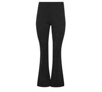 M&Co Petites Petite Cord Flare Trousers - Women's Black