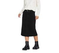 M&Co Petites Petite Cord Midi Skirt - Women's Black
