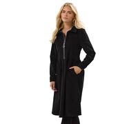 M&Co Petites Petite Cord Zip Shirt Dress - Women's Black