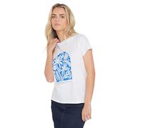 Petite Tropical Graphic T-Shirt M&Co White 8