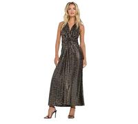 M&Co Petites Petite & Gold Sequin Twist Front Maxi Dress - Women's