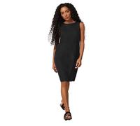 M&Co Petites Petite Linen Shift Dress - Women's Black