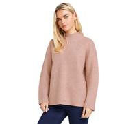 M&Co Petites Petite Premium Blush Funnel Neck Jumper - Women's Pink