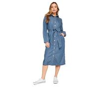 M&Co Petites Petite Tencel Denim Midi Dress - Women's