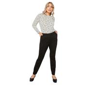 M&Co Ponte Slim Leg Trousers - Women's Black