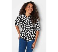 M&co Printed Shirt In Black Black