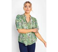 M&co Printed Shirt In Green Green 10