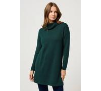 M&co Roll Neck Tunic Jumper In Teal Teal 10-12