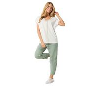 M&Co Rope Cotton Embroidered T-Shirt - Women's White
