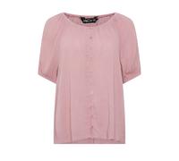 M&co Scoop Neck Crinkle Blouse In Light Pink Light Pink