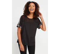Sequin Trim Blouse M&Co Black 12
