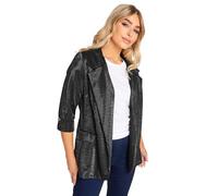 M&Co Shimmer Blazer - Women's Black