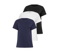 M&Co Women's Signature Set 3 Pack Cotton T-Shirts | Size: 20