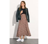 M&Co Womens 2 in 1 Spot Print Maxi Dress - Women's Black