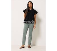 M&co Straight Leg Jeans In Mid Grey Mid Grey