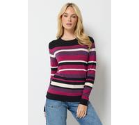 M&co Stripe Long Sleeve Jumper Multi