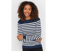 M&co Stripe Print Jumper In Dark Navy Dark Navy 18-20