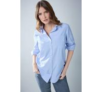 M&Co Women's Stripe Printed Shirt in Blue | Size: 10 M&Co Blue 10