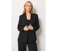 M&Co Women's Stud Embellished Blazer in Black | Size: 20 M&Co Black 20