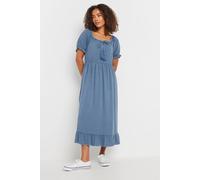 M&Co Women's Tassel Detail Smock Dress in Blue | Size: 16 M&Co Blue 16