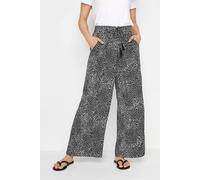 M&co Tassel Detail Wide Leg Trousers In Black Black 10