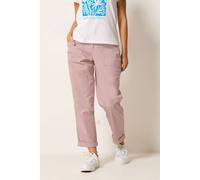 M&Co Women's Twill Carpenter Trousers in Light Pink | Size: 10S