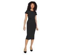 M&Co Twist Side Dress - Women's Black