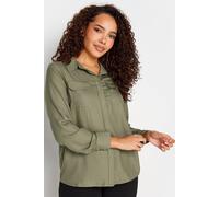 M&Co Women's Utility Shirt in Light Khaki | Size: 18 M&Co Light Khaki 18
