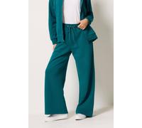 M&co Wide Leg Joggers In Teal Teal