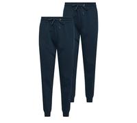 M&Co Women's 2 Pack Cuffed Drawstring Joggers in Blue | Size: 16 M&Co Blue 16
