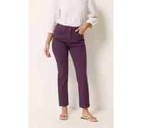 M&Co Women's Ankle Grazer Jeans in Purple | Size: 10L M&Co Purple 10L
