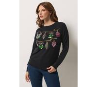 M&Co Women's Bauble Embellished Knitted Jumper in Black | Size: 22-24 M&Co Black 22-24
