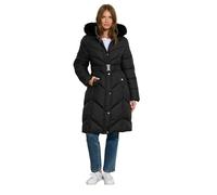 M&Co Womens Belted Padded Midi Coat - Women's