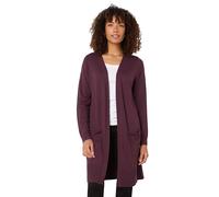 M&Co Womens Berry Longline Cardigan - Women's Purple
