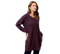 M&Co Womens Berry V-Neck Tunic Jumper - Women's Red